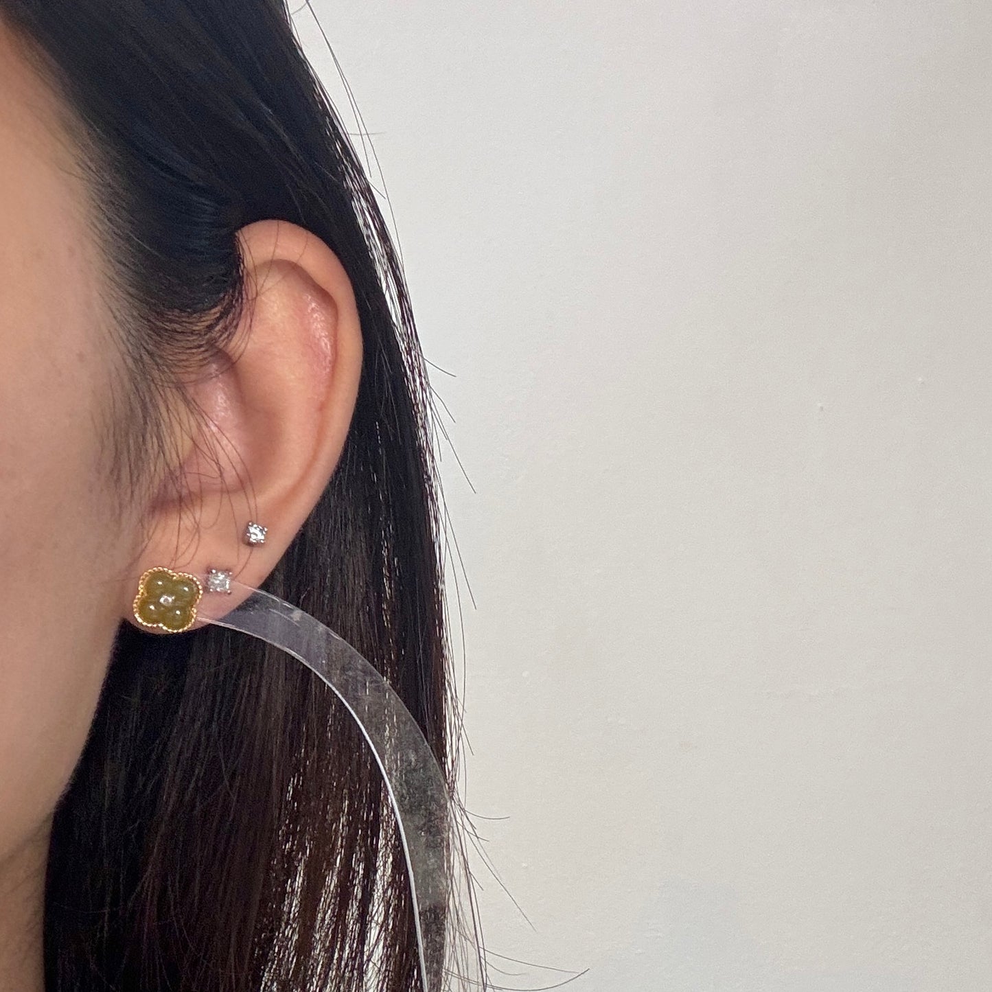 Osmanthus Jadeite Earrings- Small