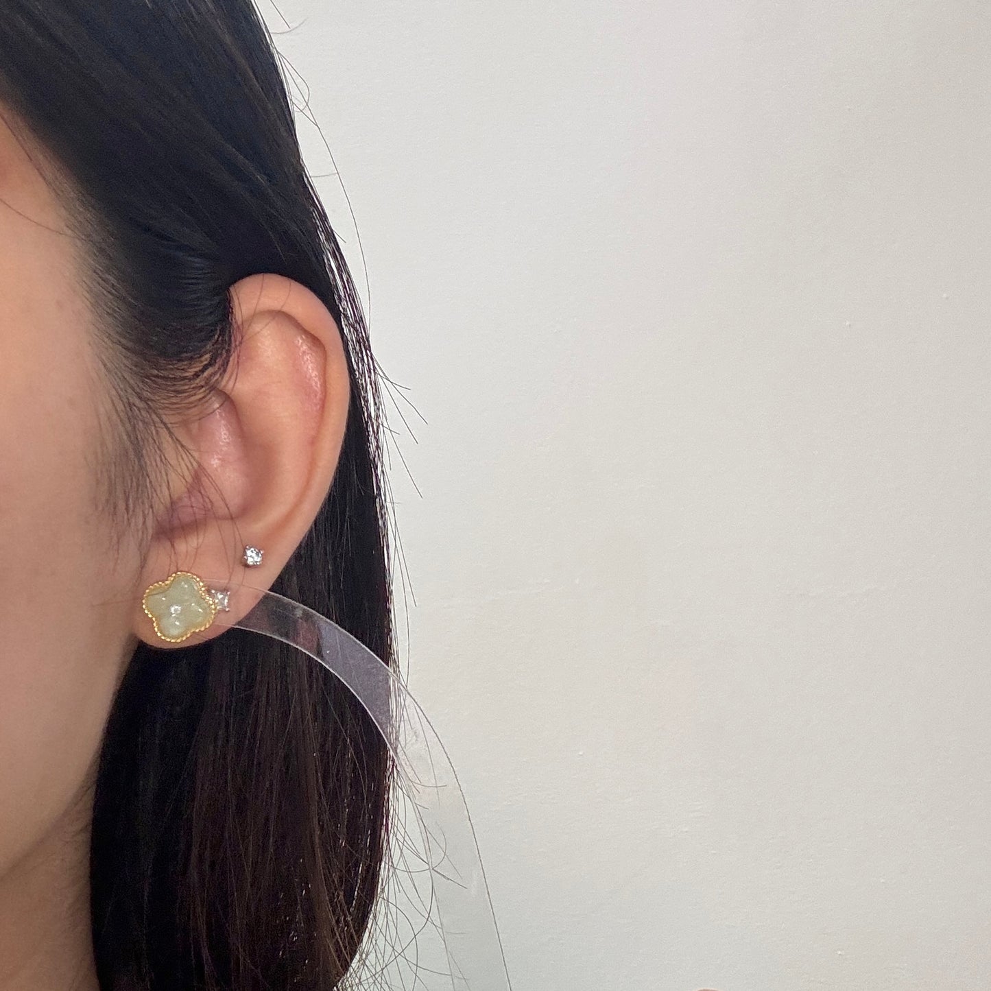 Osmanthus Jadeite Earrings- Midi