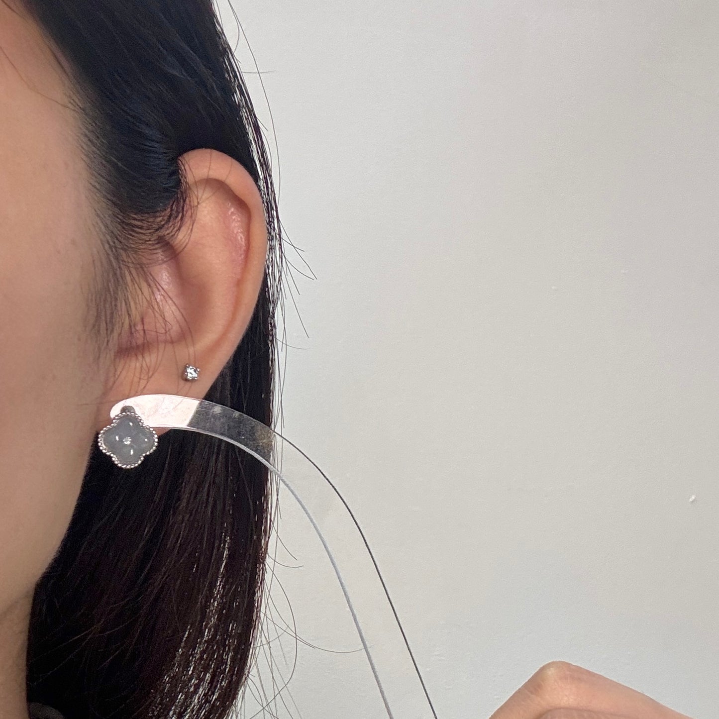 Osmanthus Jadeite Earrings- Large