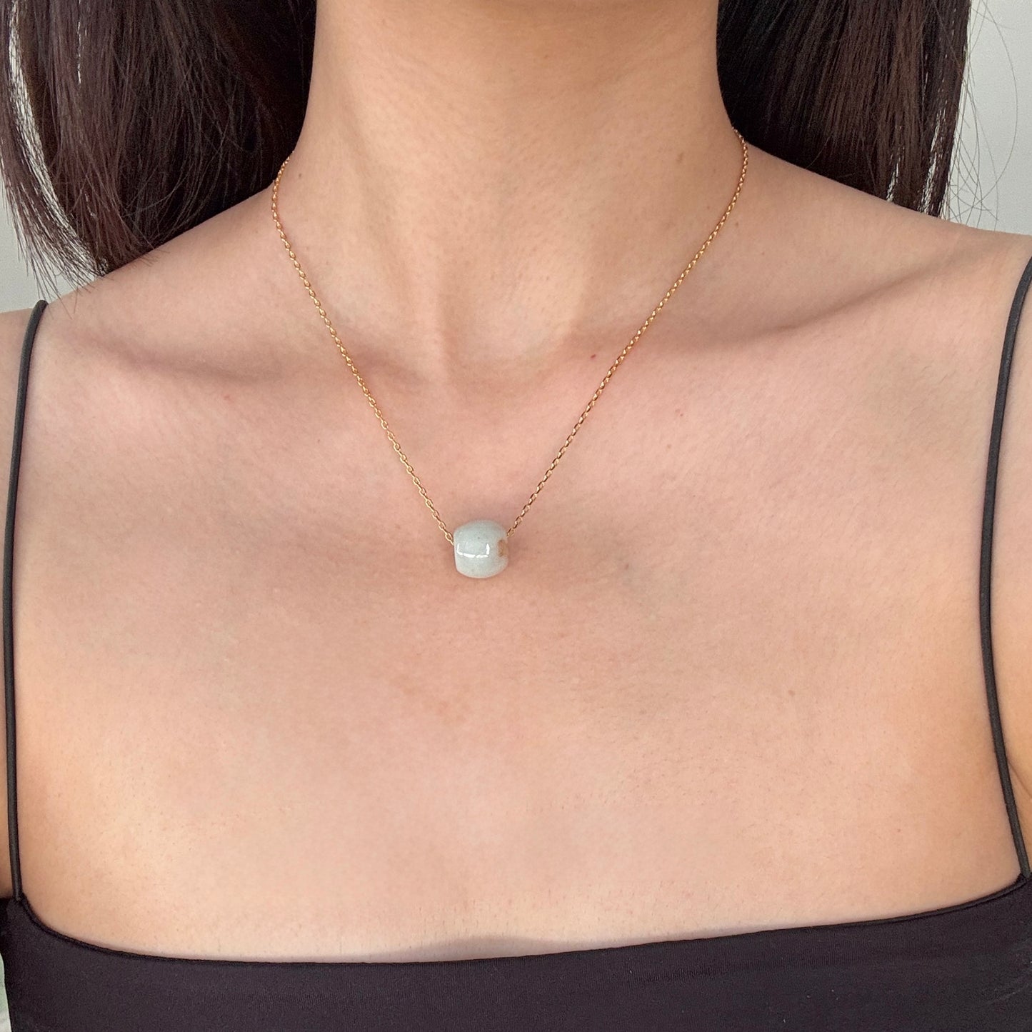 Osmanthus Barrel Jadeite Necklace