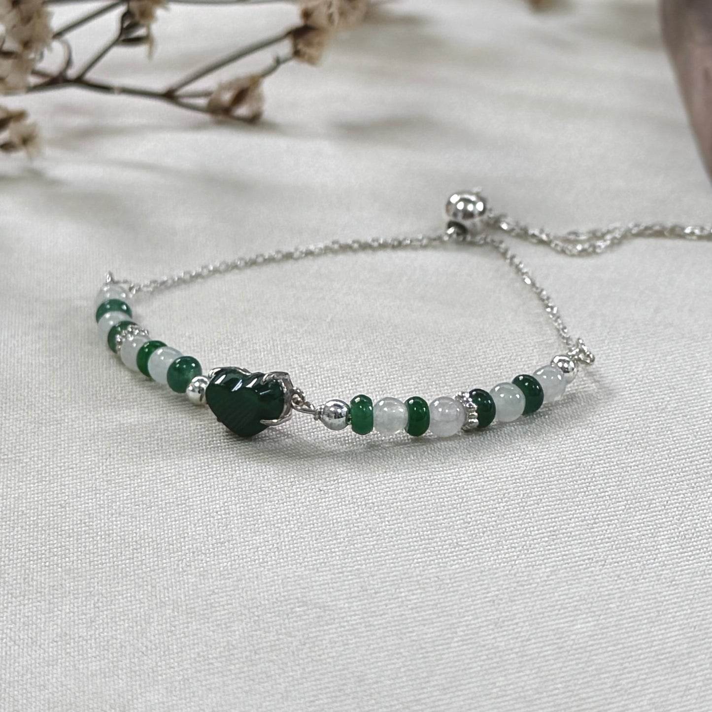 Heart Jadeite Bracelet