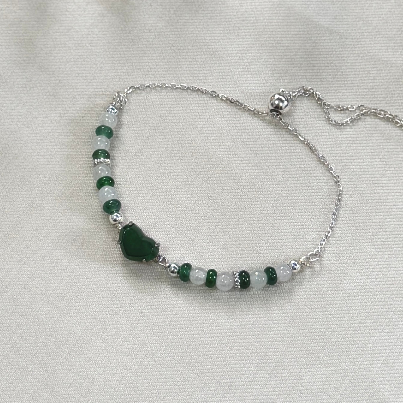 Heart Jadeite Bracelet