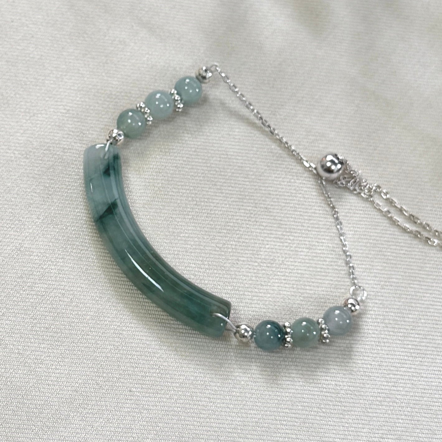 Piaohua Jadeite Bar Bracelet