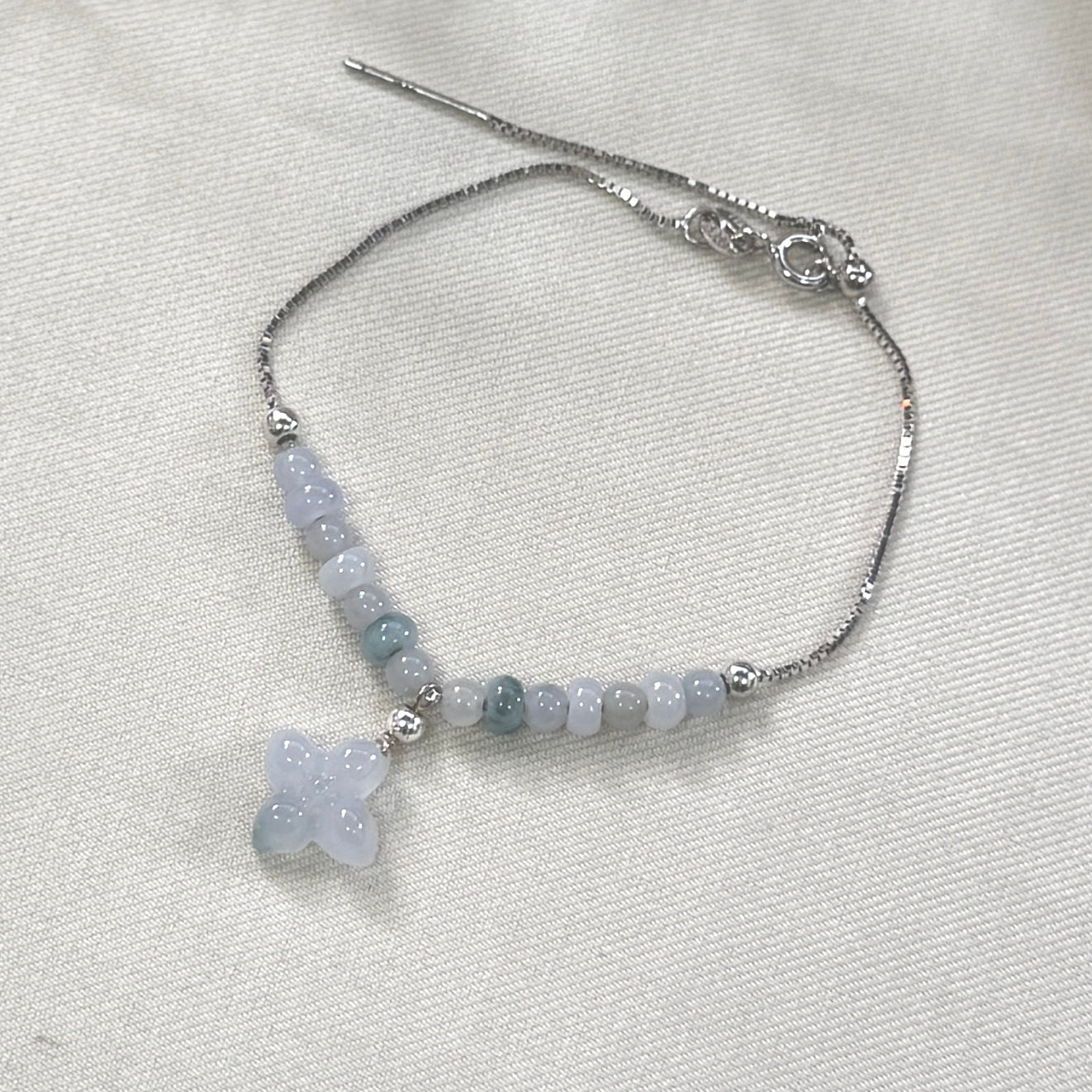 Ixora Jadeite Beaded Bracelet