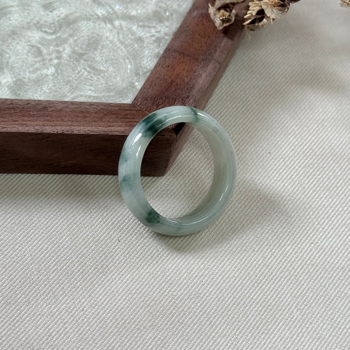 Moss Jadeite Rings