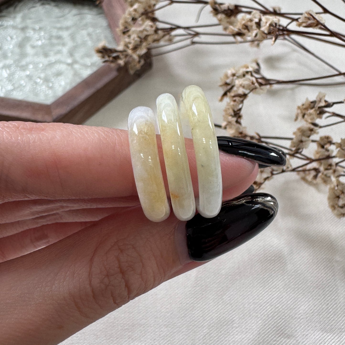 Dune Jadeite Rings