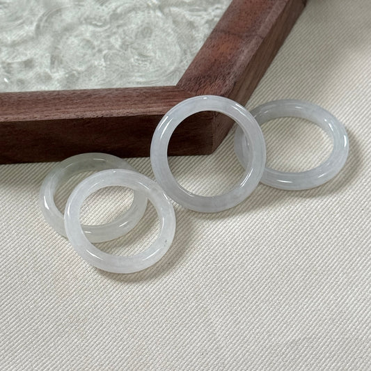 Lichen Jadeite Rings