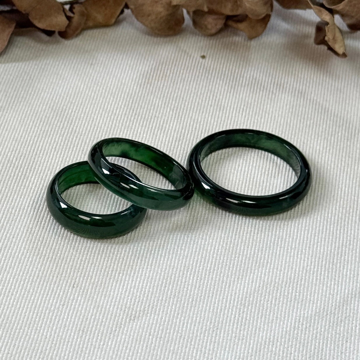 Lin Jadeite Rings