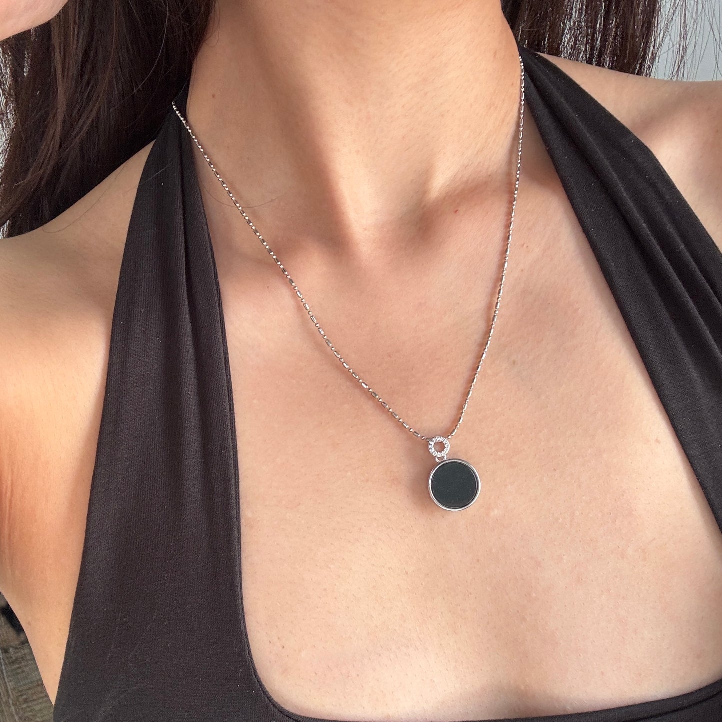 Round Omphacite Jadeite Necklace (02)