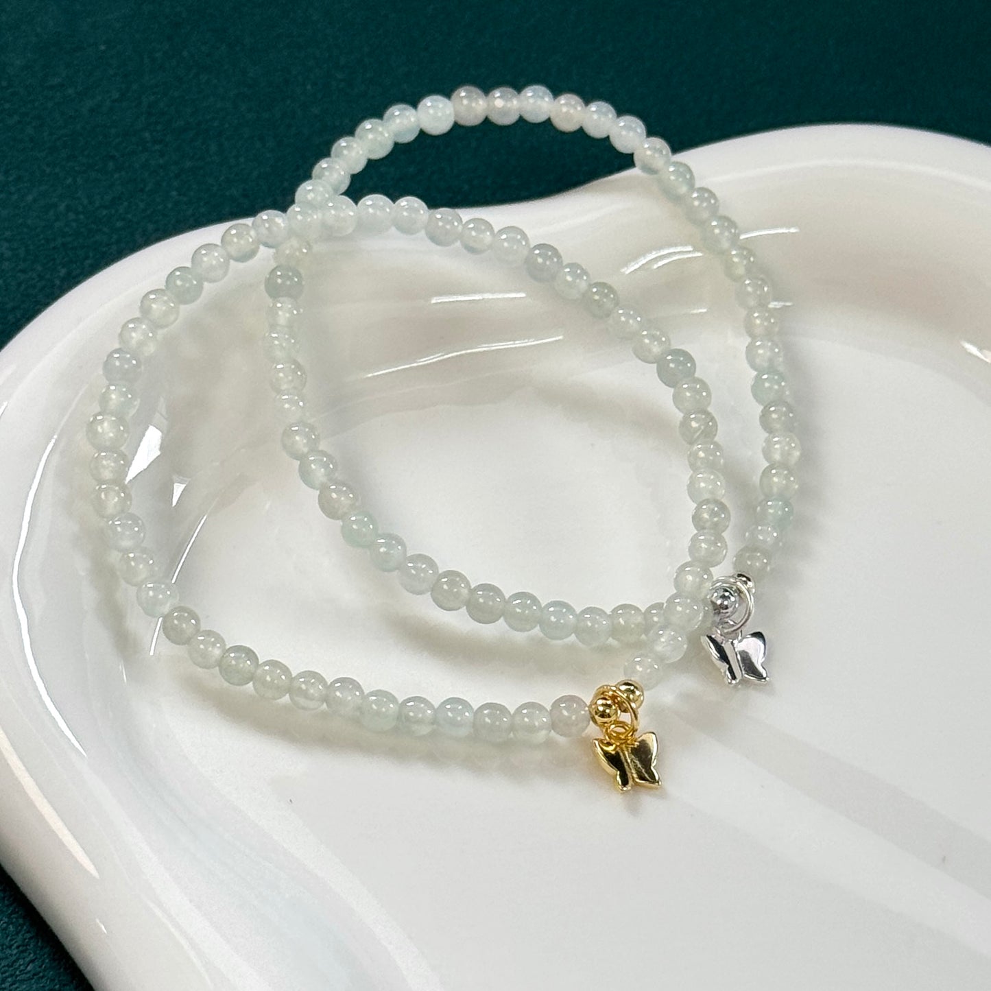 Flutter Jadeite Bracelet