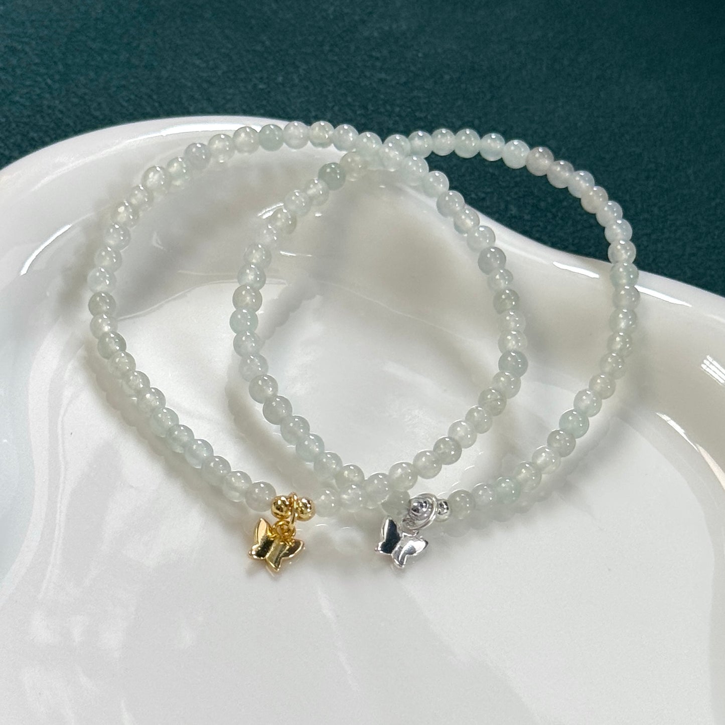 Flutter Jadeite Bracelet