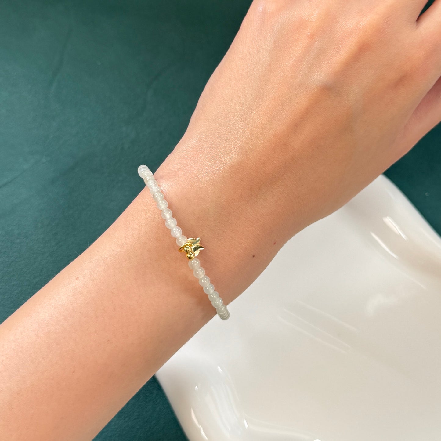 Flutter Jadeite Bracelet