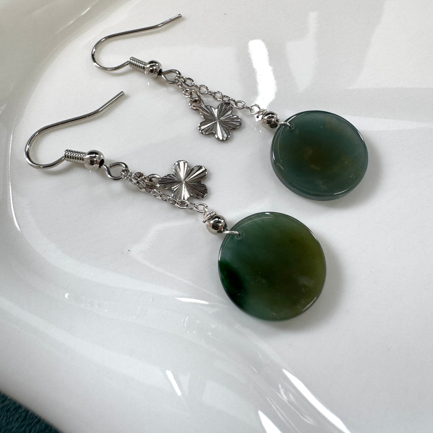 Vir Jadeite Drop Earrings