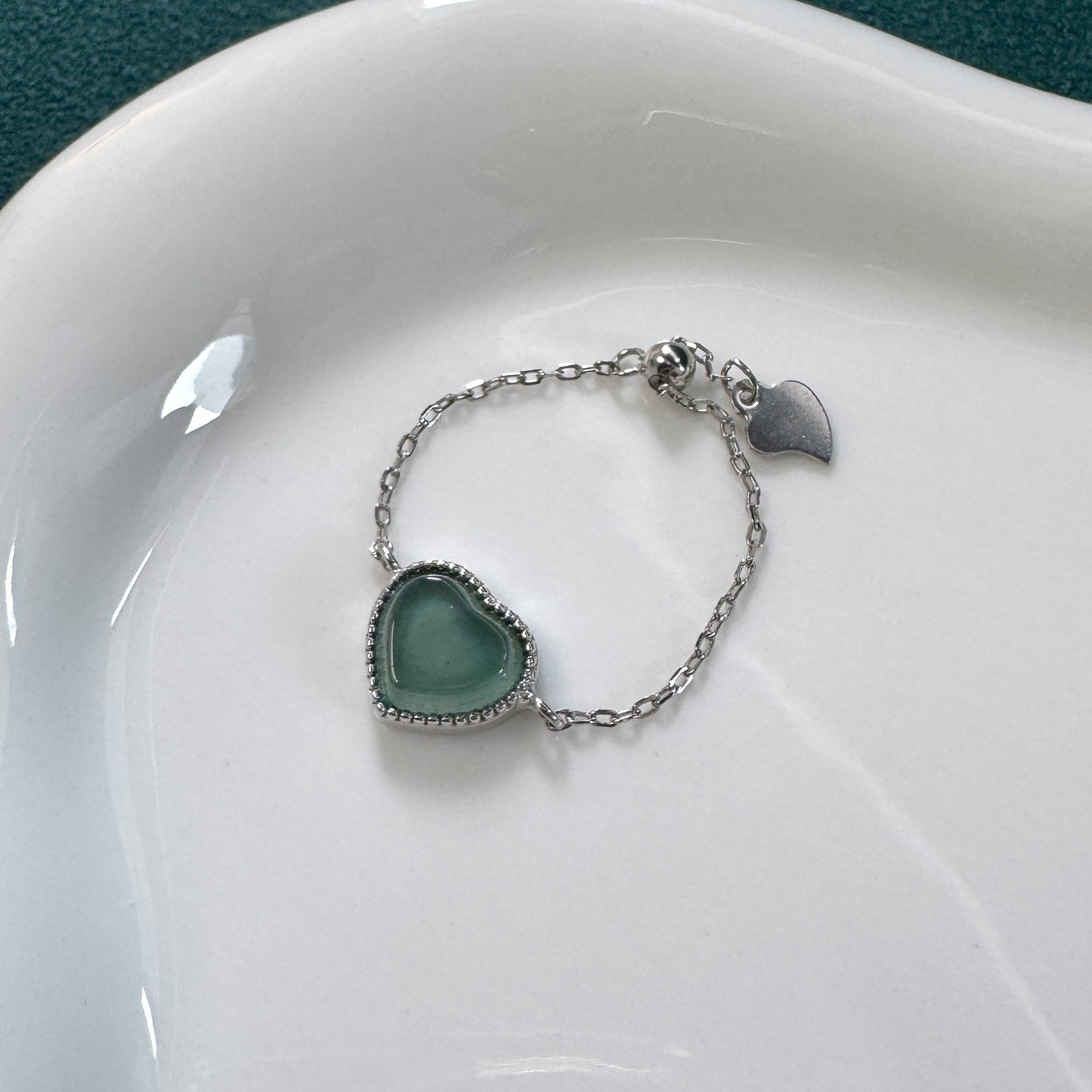 Cherie Jadeite Chain Ring