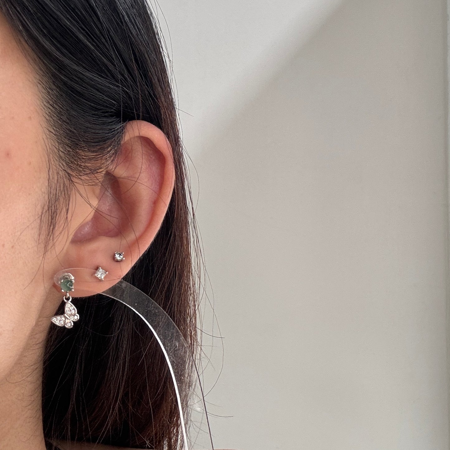 Butterfly Jadeite Earstuds