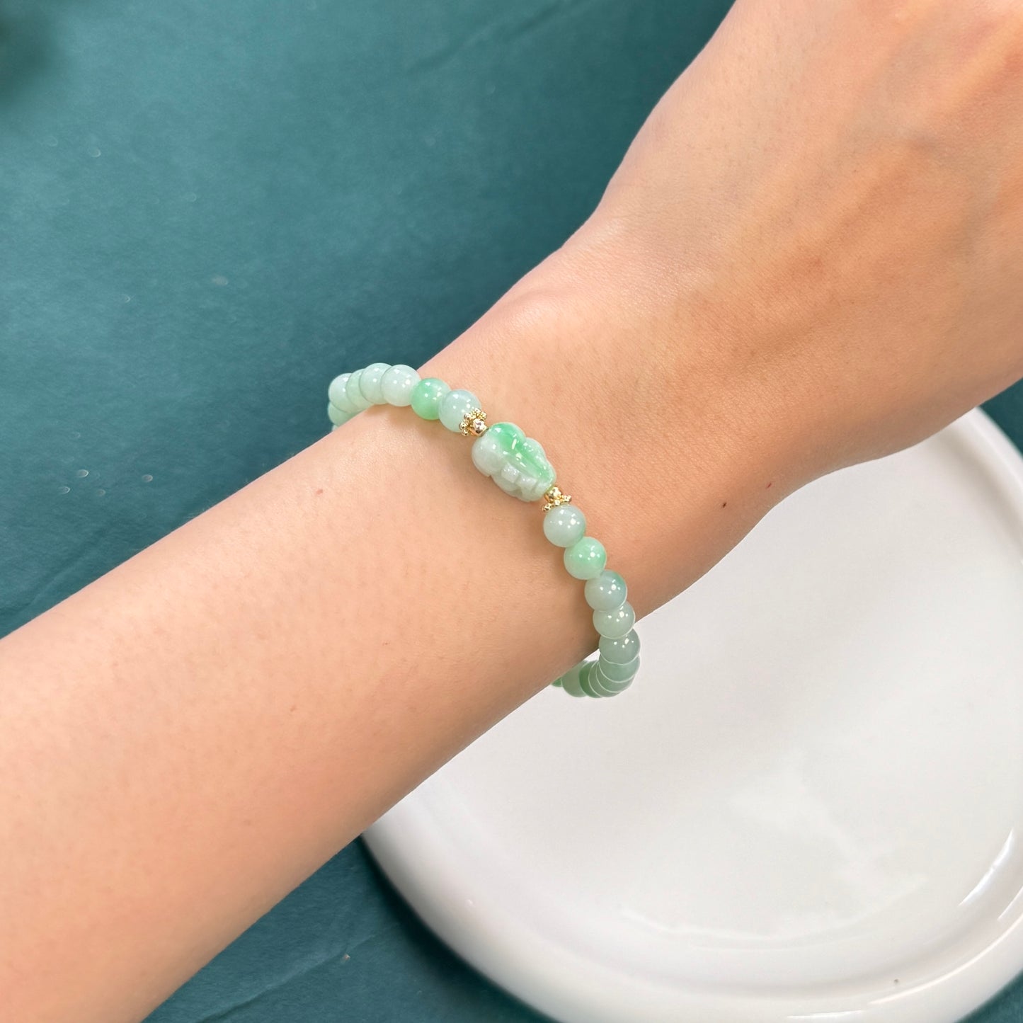Pixiu Jadeite Bracelet | Green 01