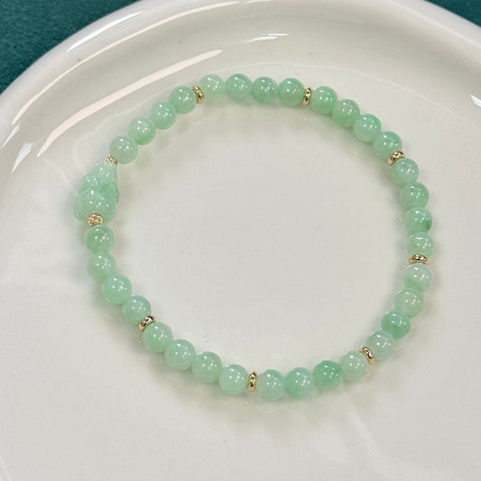 Pixiu Jadeite Bracelet | Green 02
