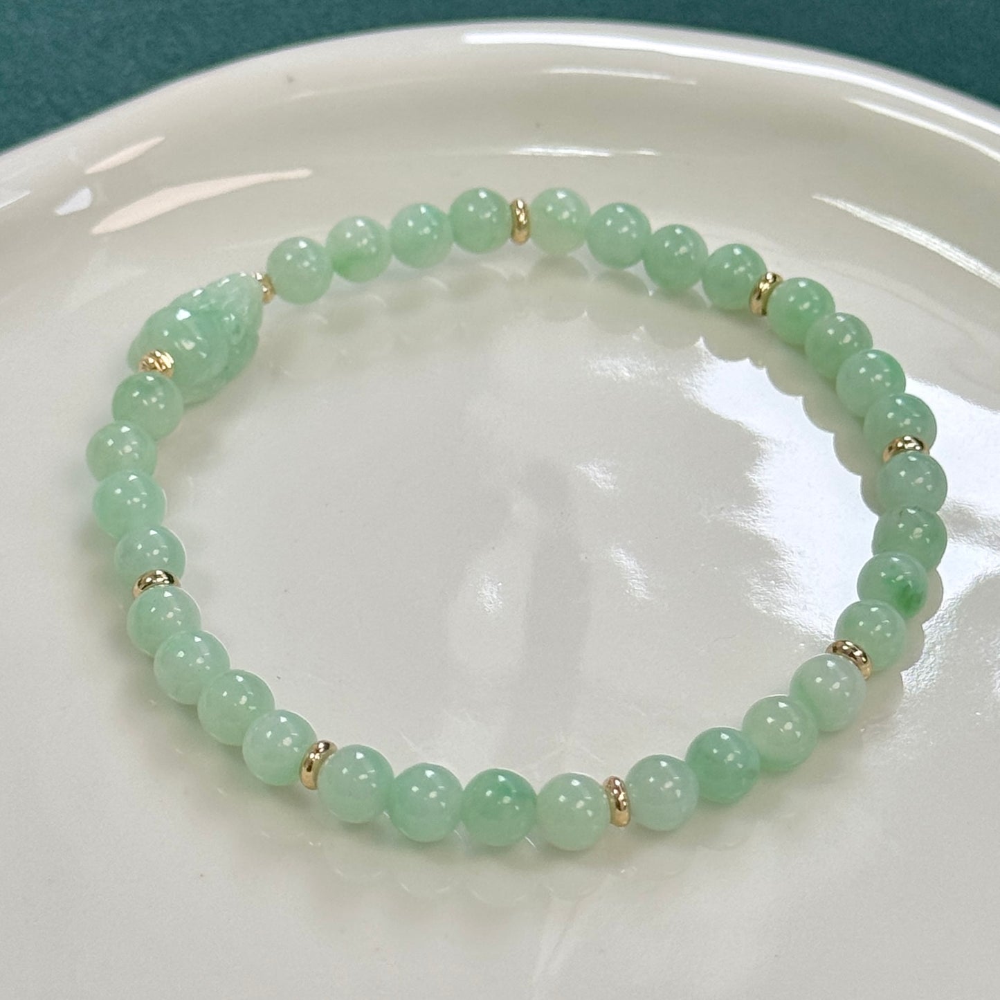 Pixiu Jadeite Bracelet | Green 02