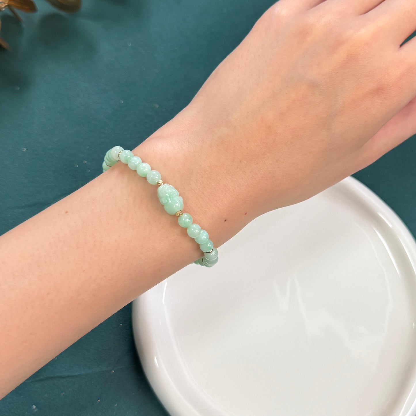 Pixiu Jadeite Bracelet | Green 02