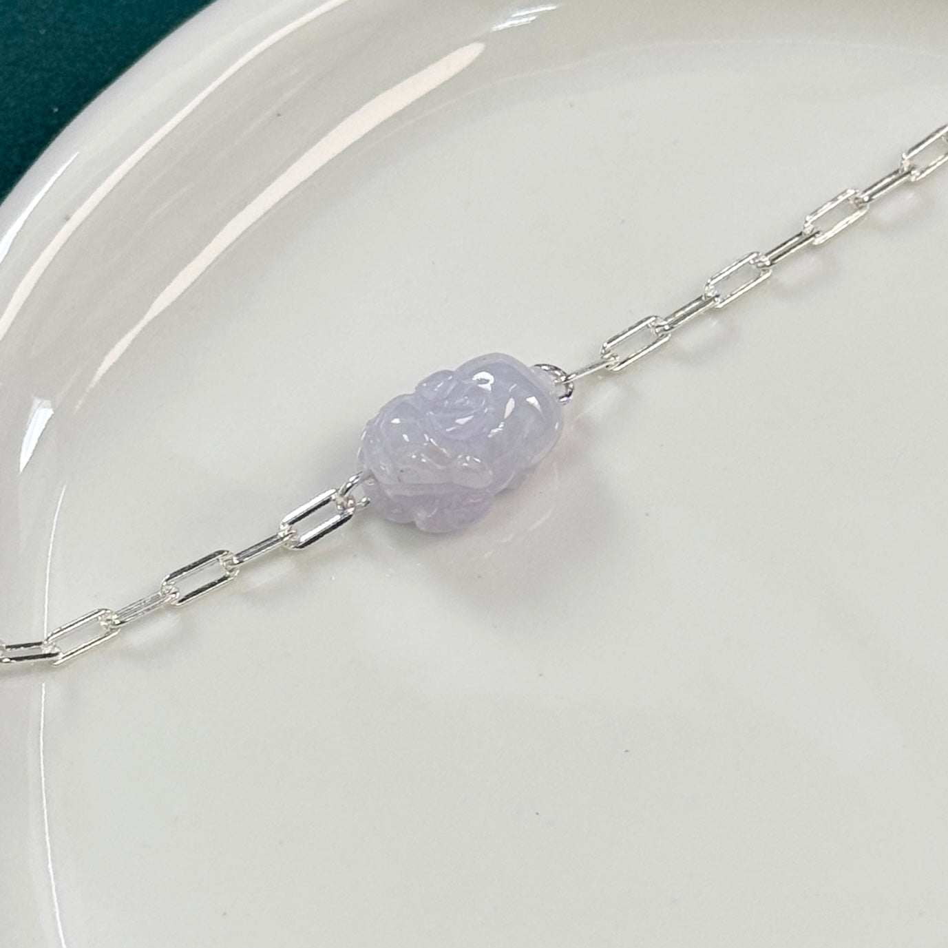 Pixiu Jadeite Bracelet | Lavender
