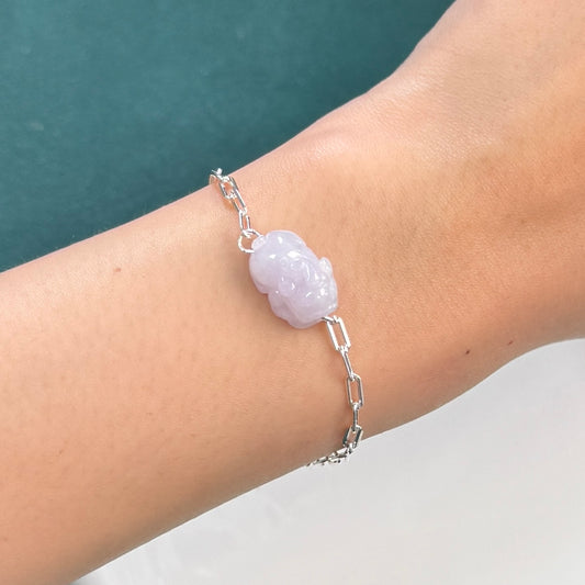 Pixiu Jadeite Bracelet | Lavender