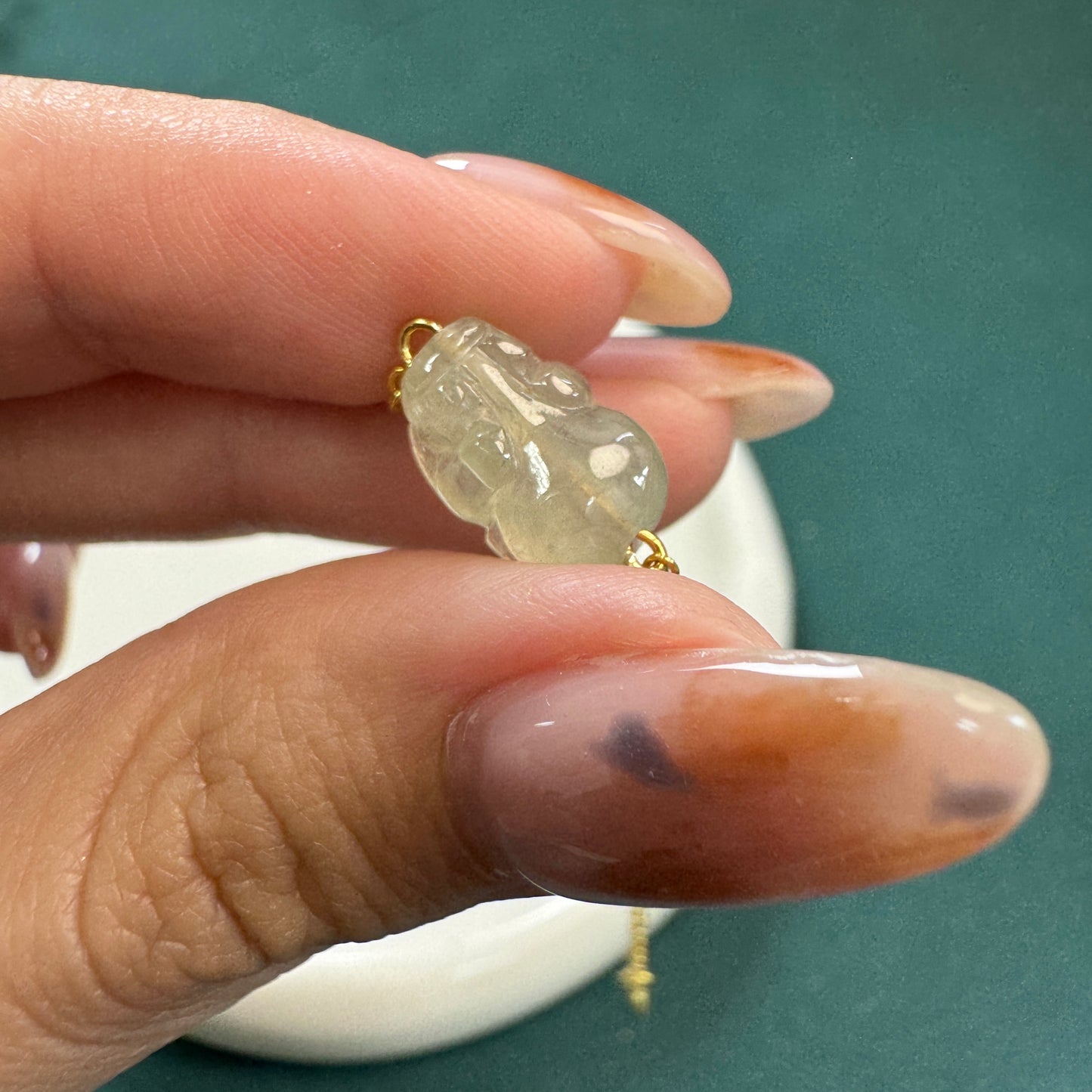 Pixiu Jadeite Bracelet | Icy Green