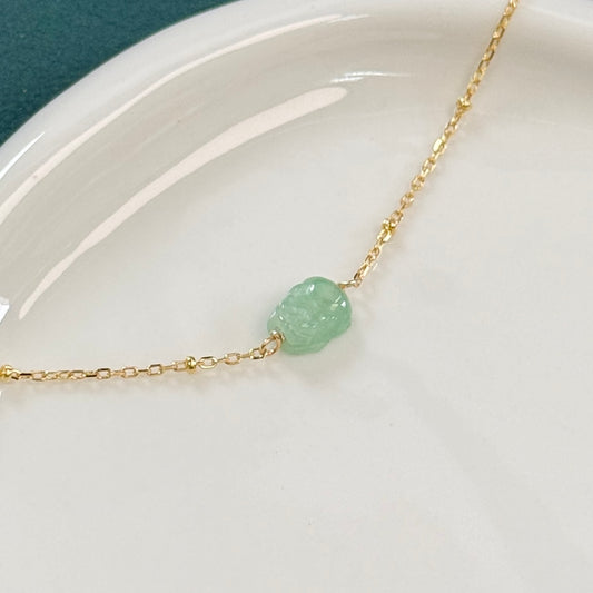Pixiu Jadeite Bracelet | Green 04