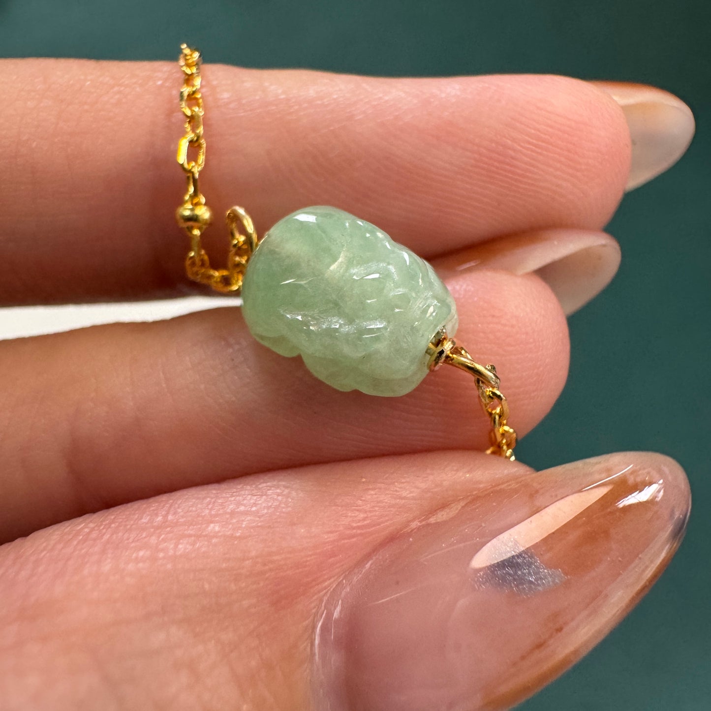 Pixiu Jadeite Bracelet | Green 04