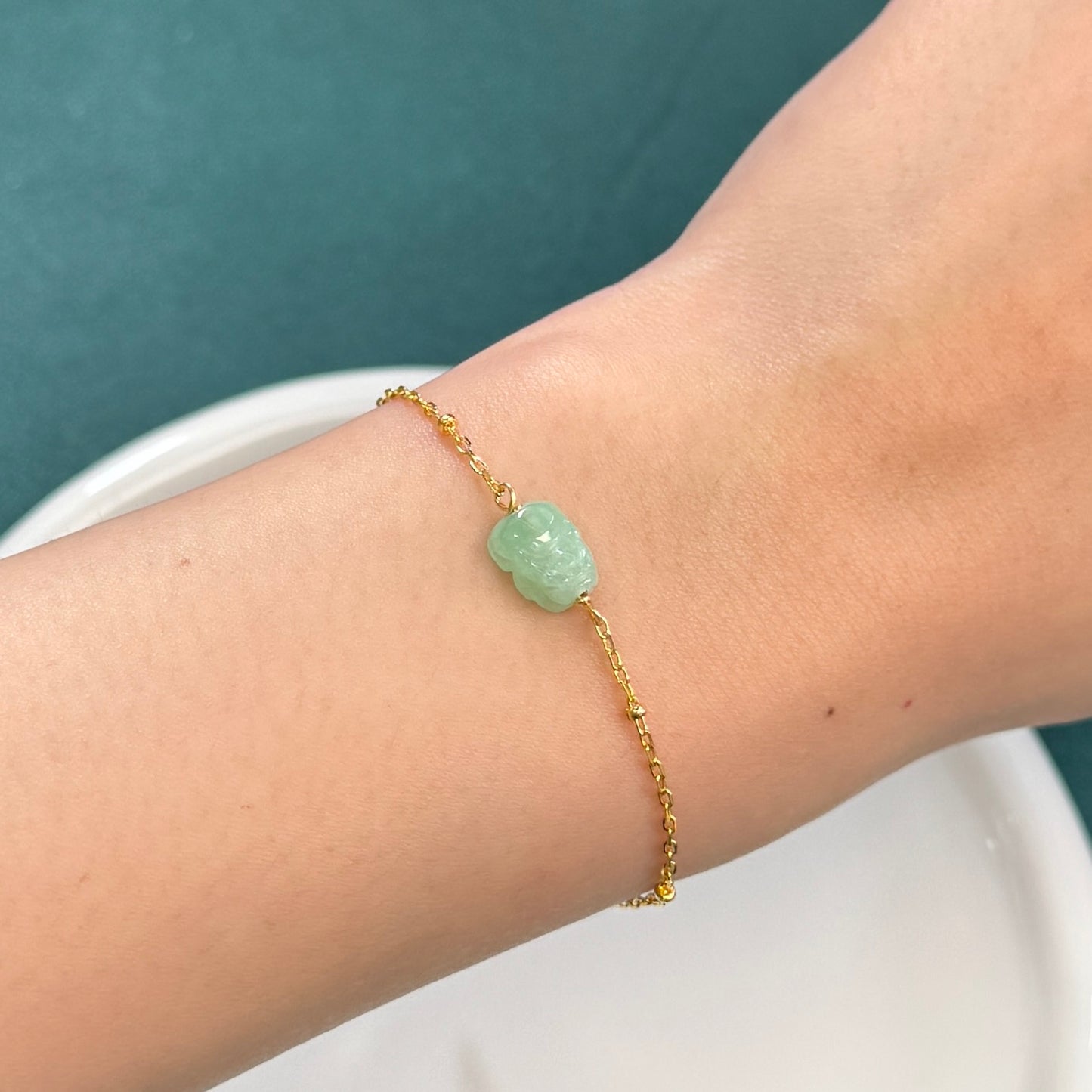 Pixiu Jadeite Bracelet | Green 04