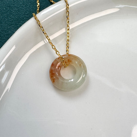 Jīn Jadeite Doughnut Necklace | 01