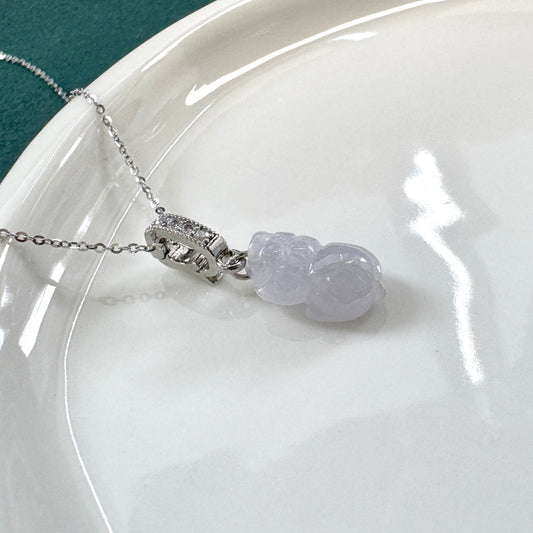 Pixiu Jadeite Necklace | Lavender 02