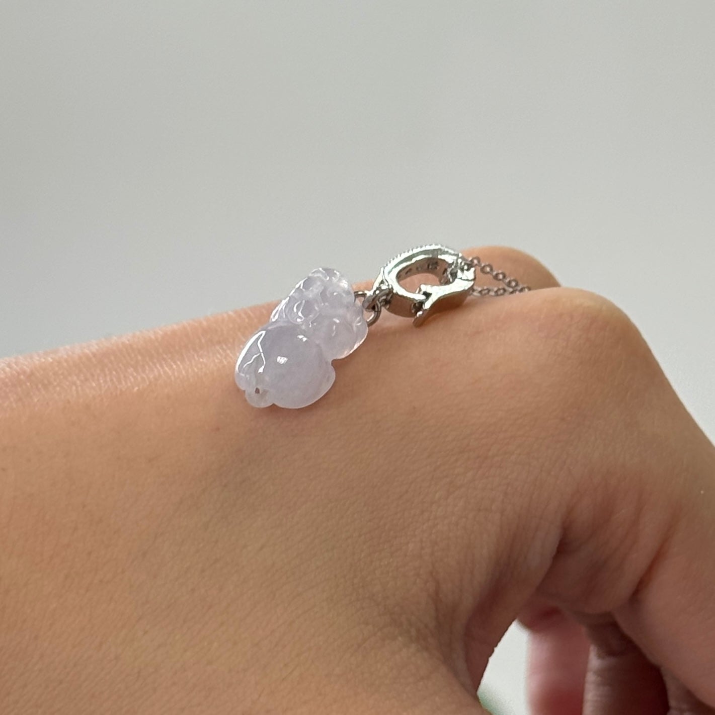 Pixiu Jadeite Necklace | Lavender 02