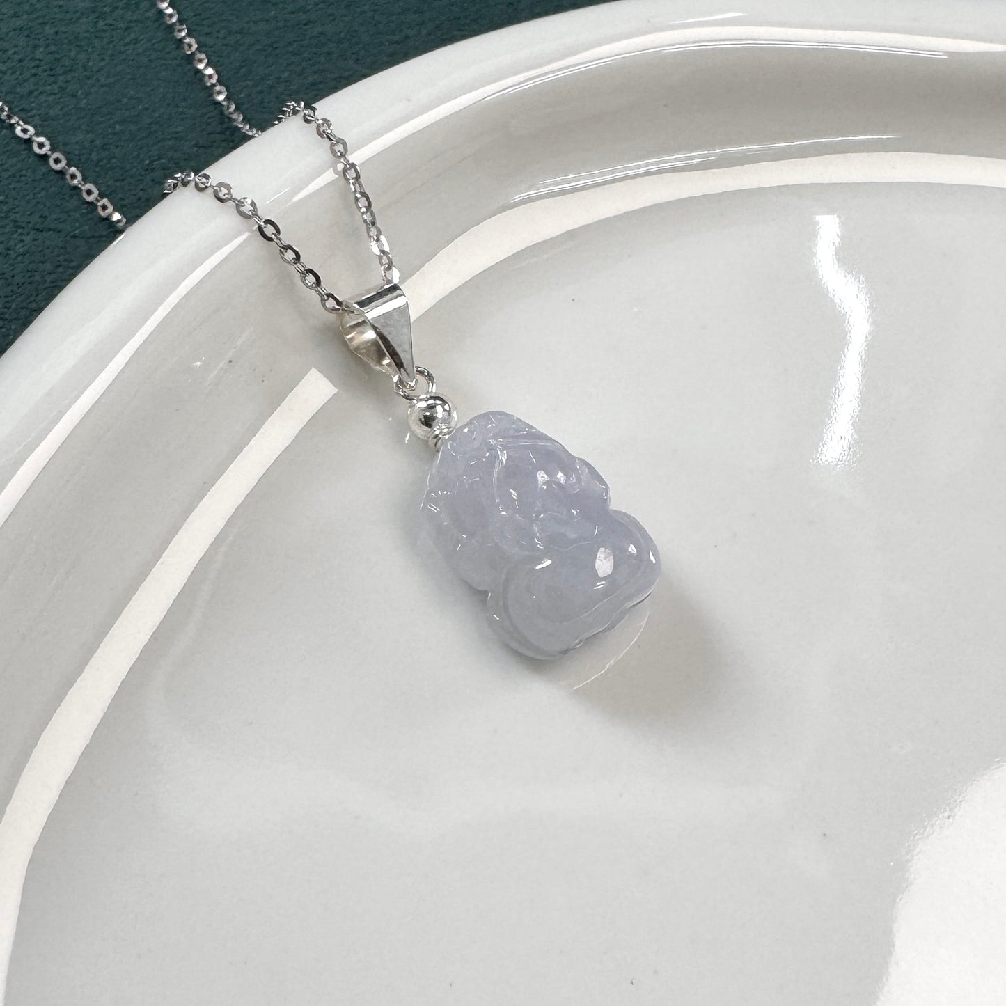 Pixiu Jadeite Necklace | Lavender 01