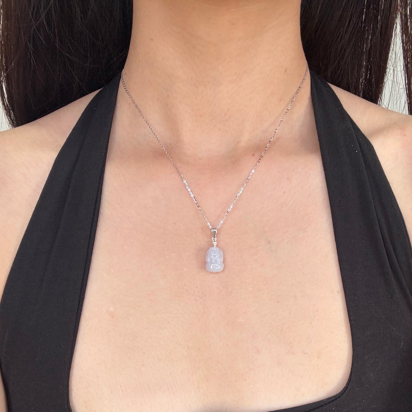 Pixiu Jadeite Necklace | Lavender 01