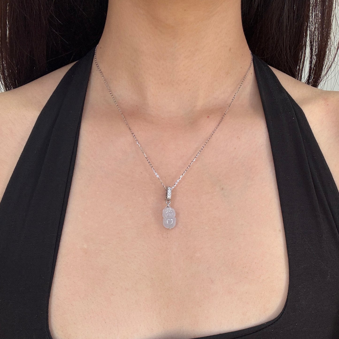 Pixiu Jadeite Necklace | Lavender 02