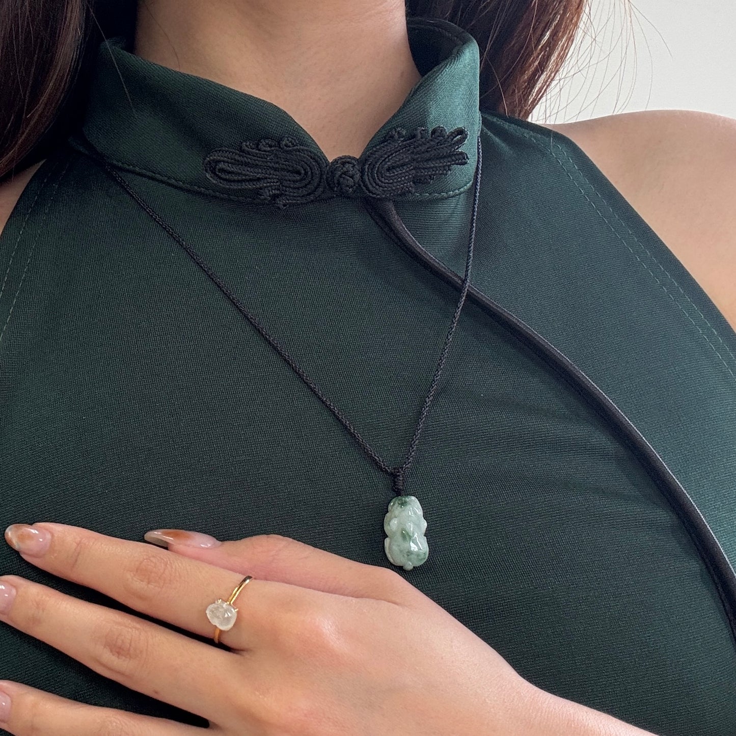 Pixiu Jadeite Necklace | Piaohua