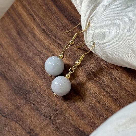 Muse Jadeite Drop Earrings