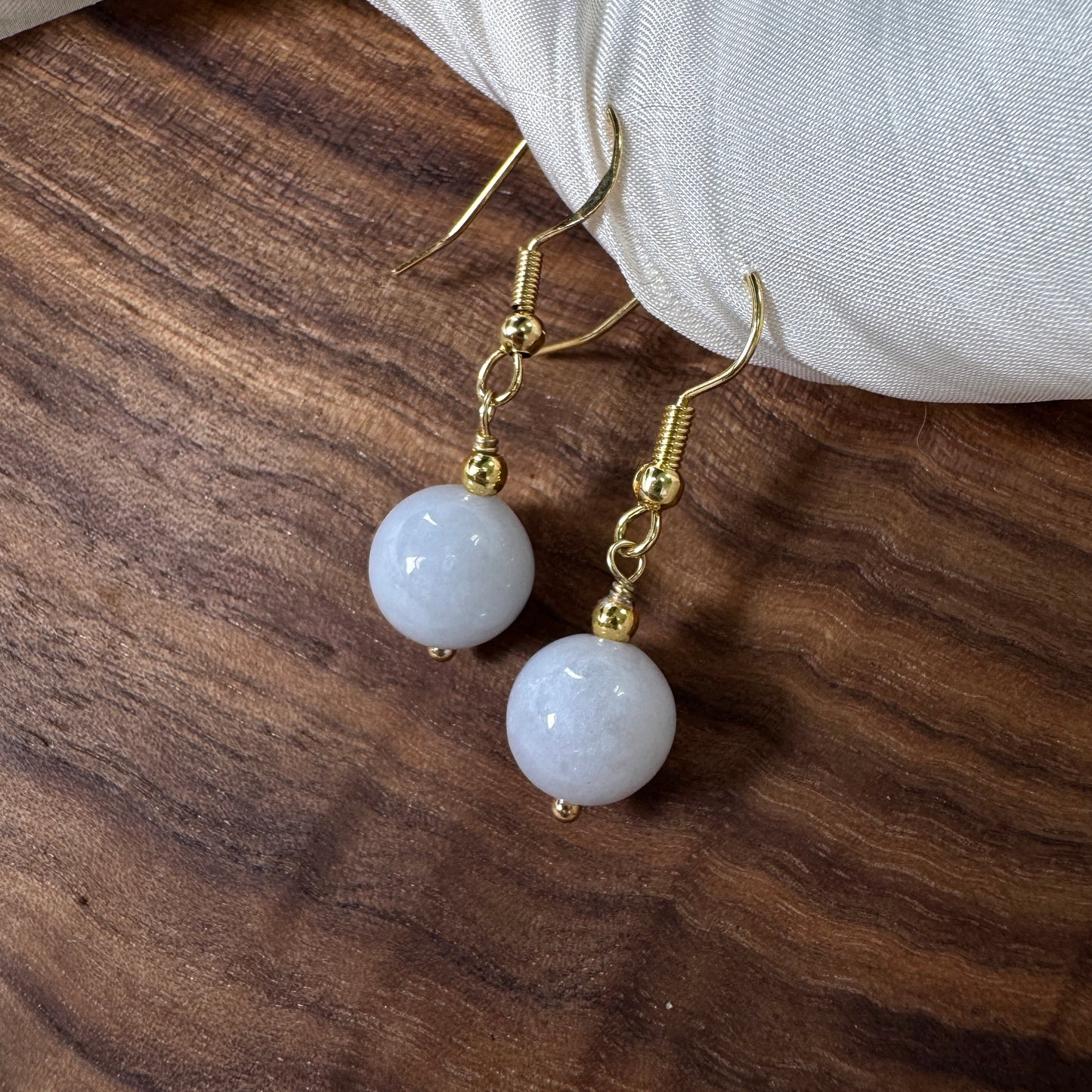 Muse Jadeite Drop Earrings