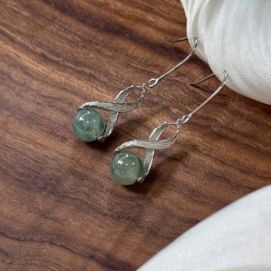 Willow Jadeite Drop Earrings