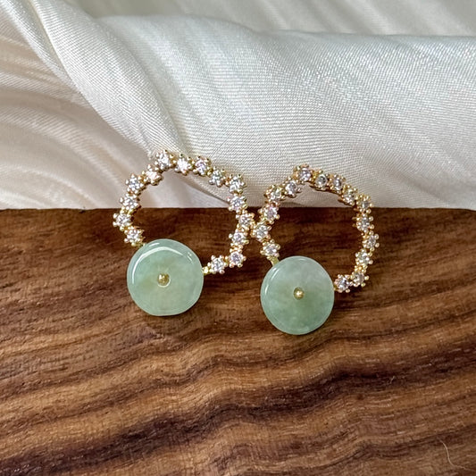 Aleena Jadeite Earstuds