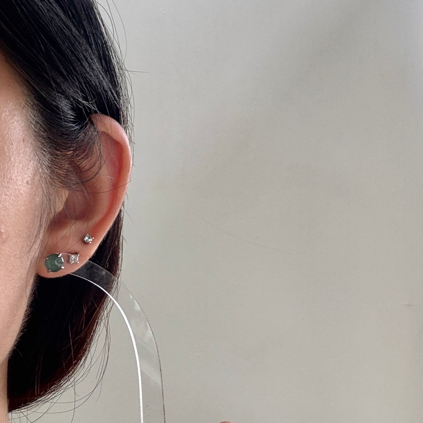 Staple Jadeite Earstuds | Blue