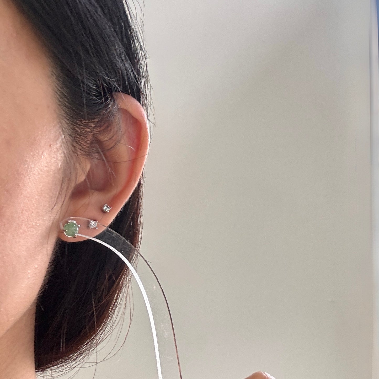 Staple Jadeite Earstuds | Green
