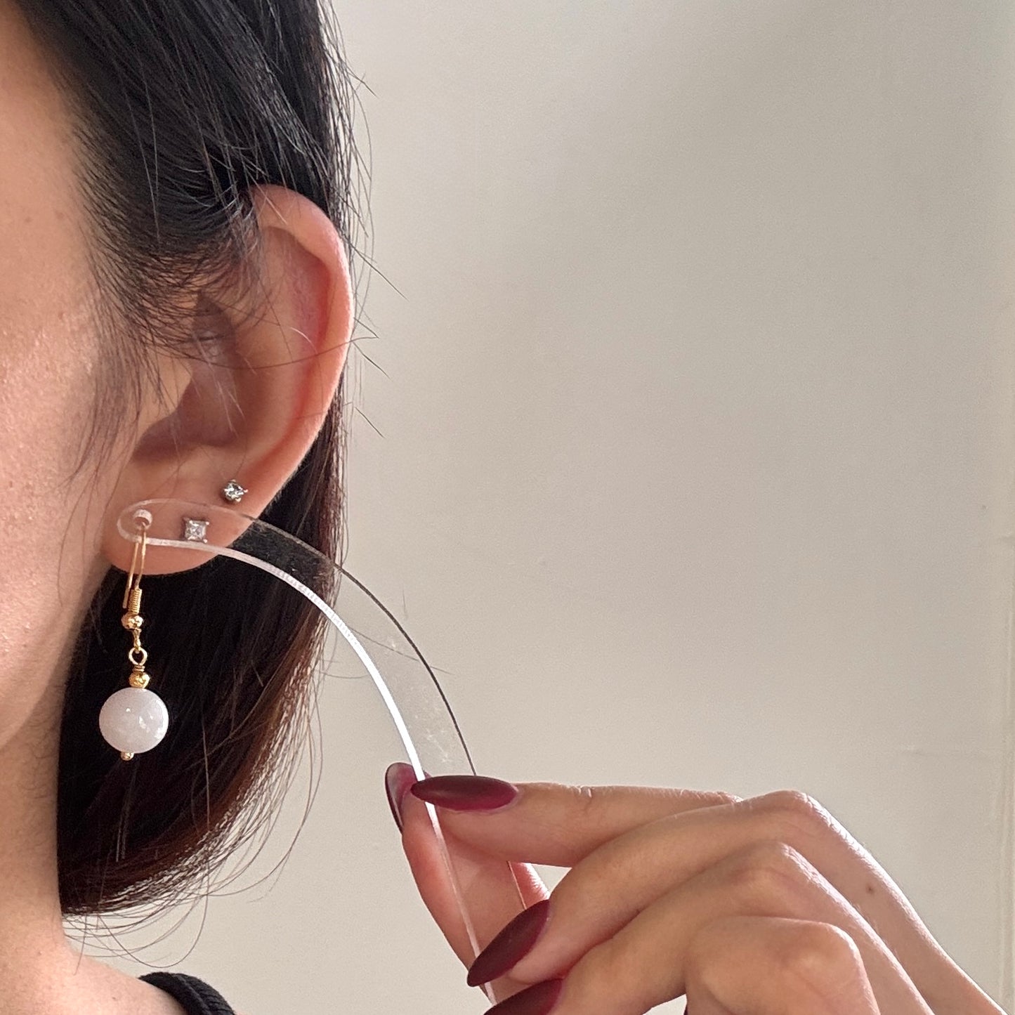 Muse Jadeite Drop Earrings