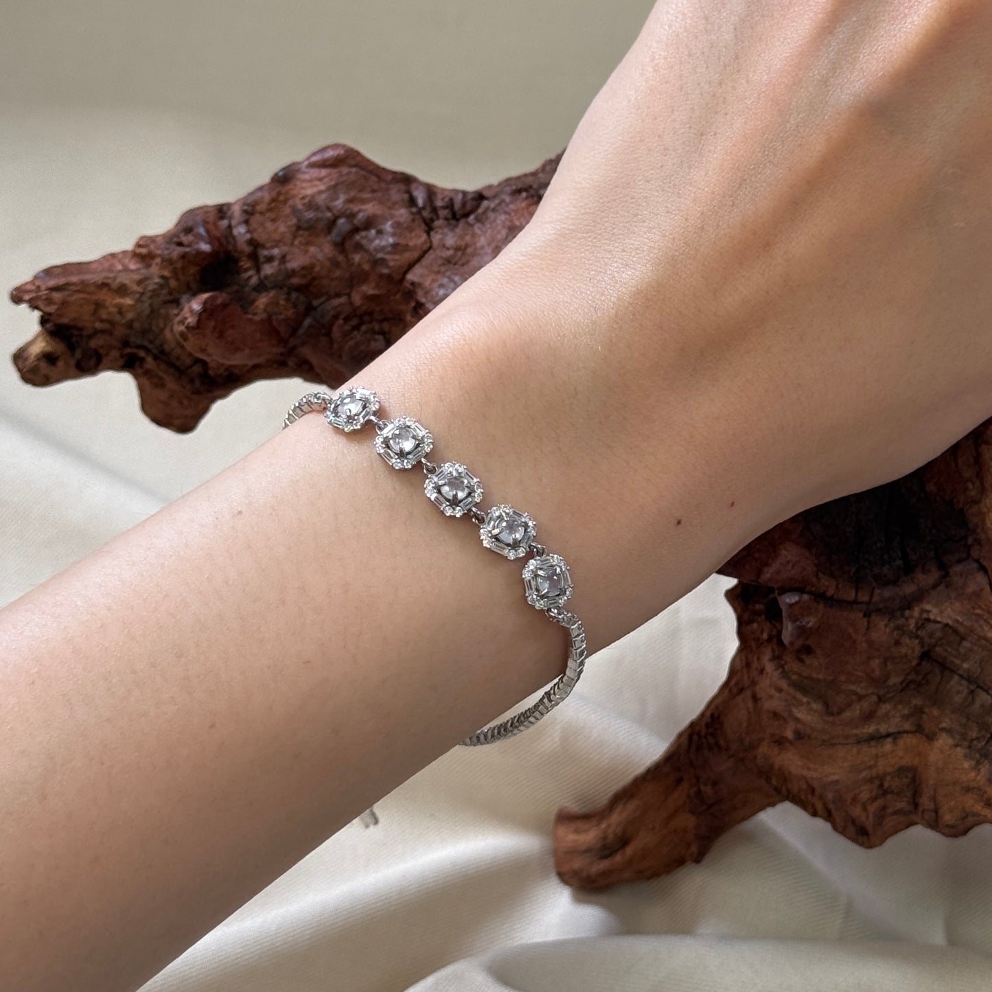 BLANC | Pavé Jadeite Bracelet