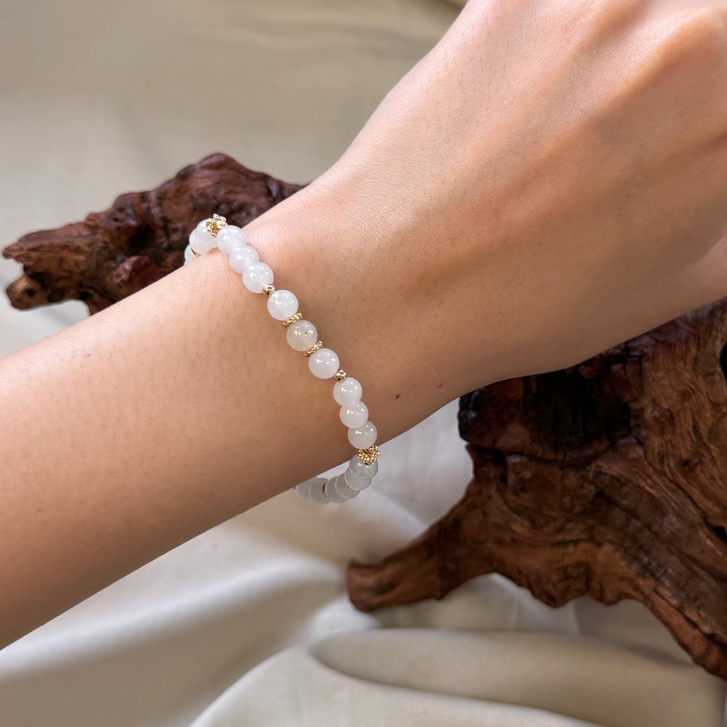 BLANC | Beaded Jadeite Bracelet