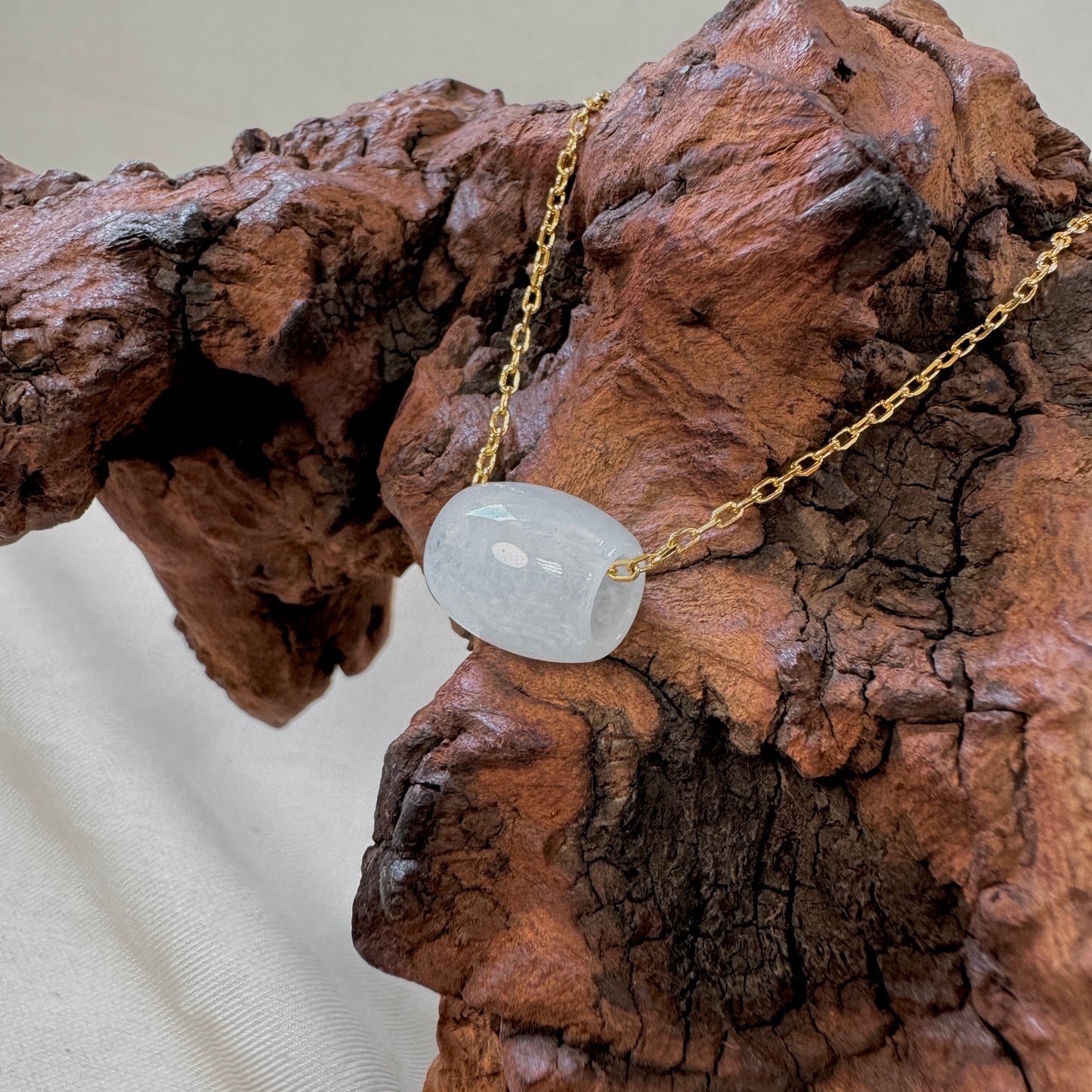 BLANC | Barrel Jadeite Necklace I