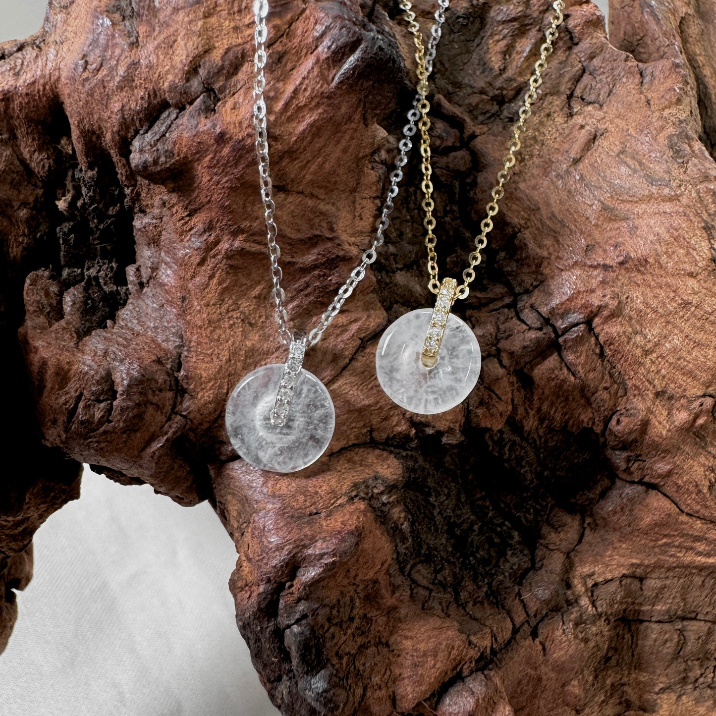 BLANC | Petite Doughnut Jadeite Necklace