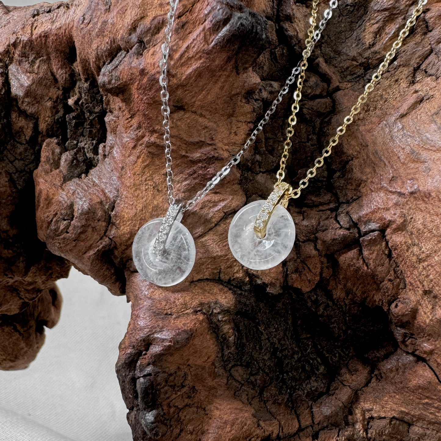 BLANC | Petite Doughnut Jadeite Necklace