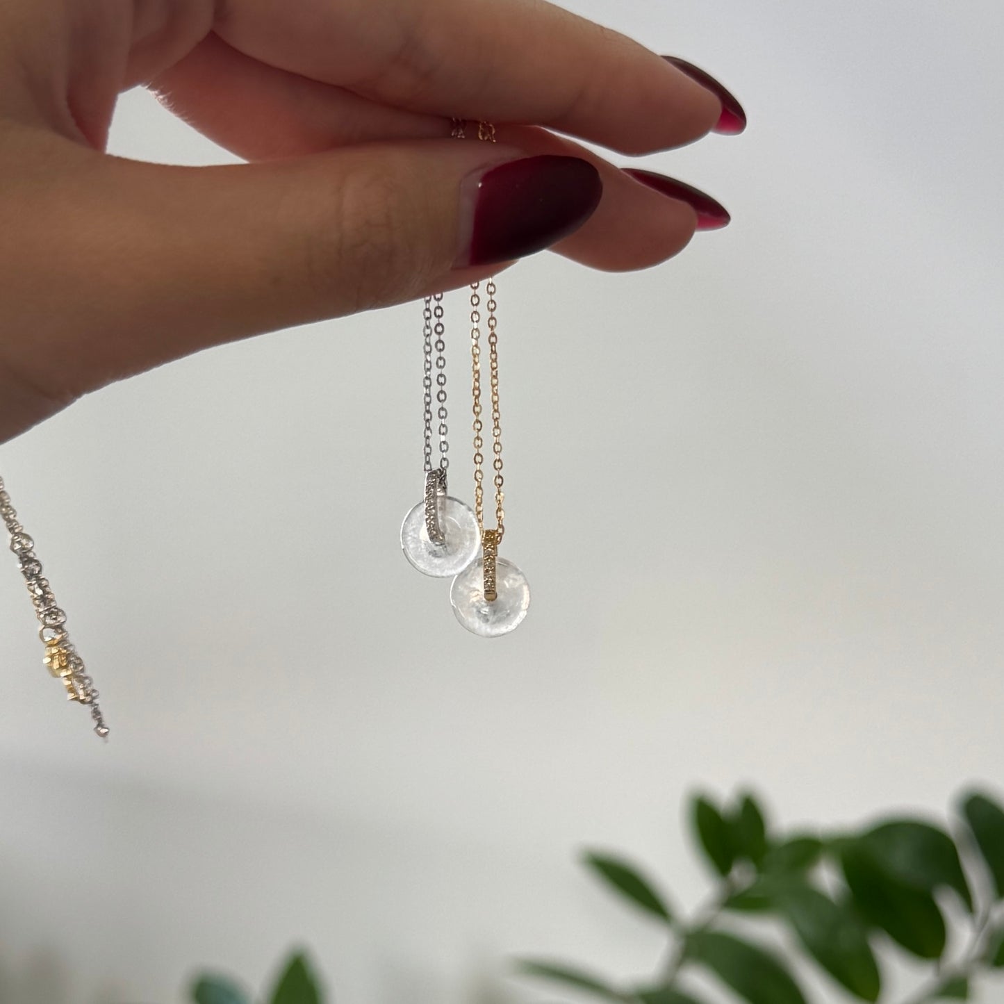 BLANC | Petite Doughnut Jadeite Necklace