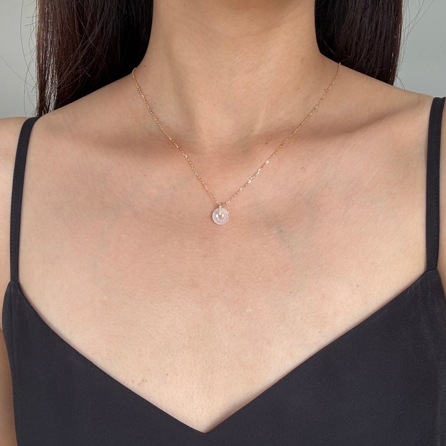 BLANC | Petite Doughnut Jadeite Necklace